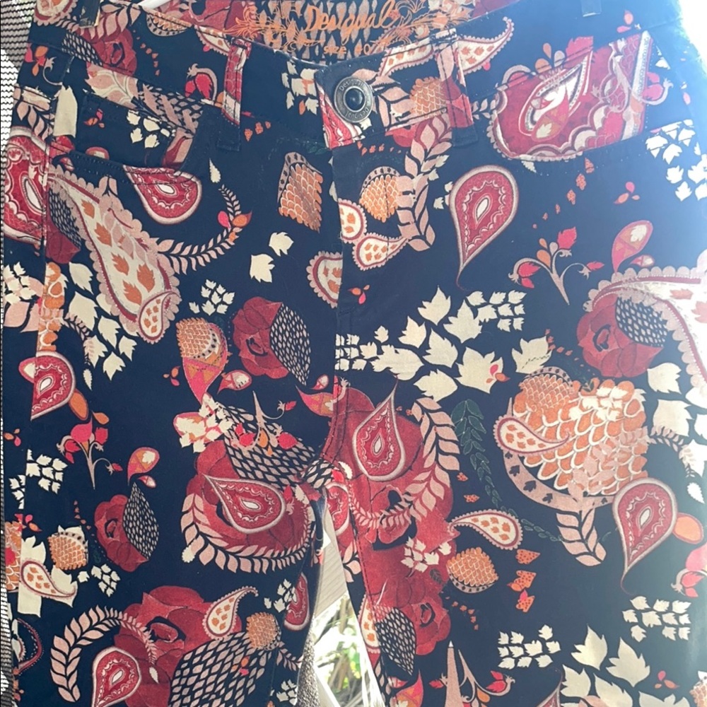 Floral Paisley Print Pants
